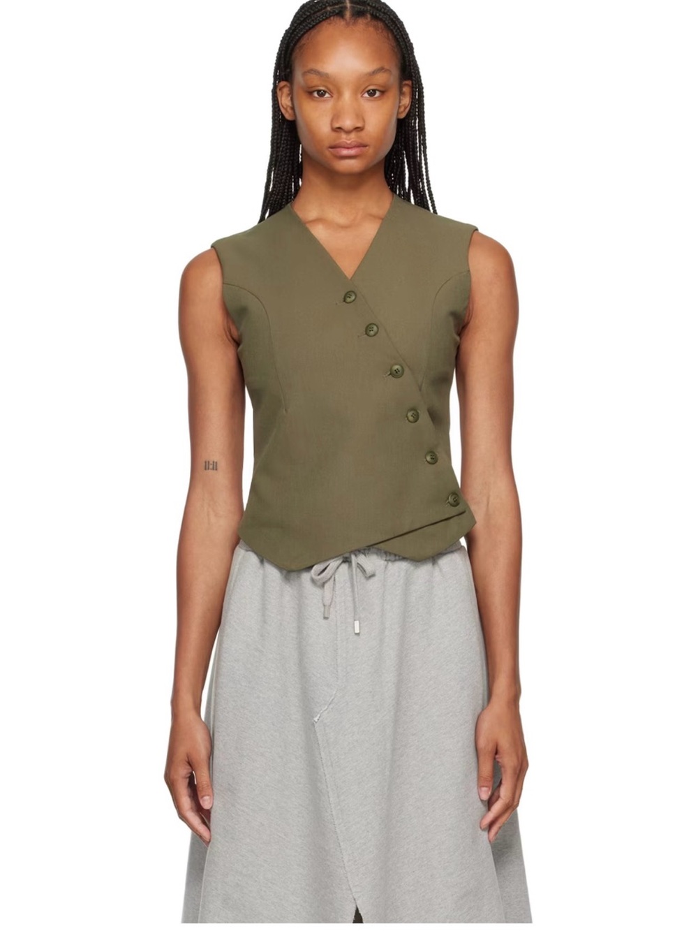 The Frankie Shop asymmetric Vest